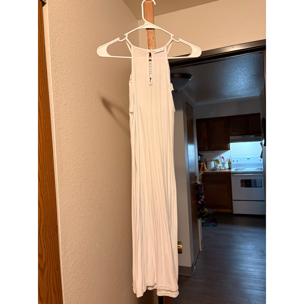 Unknown White Cami Dress Beautiful in Brown - Picture 2 of 3